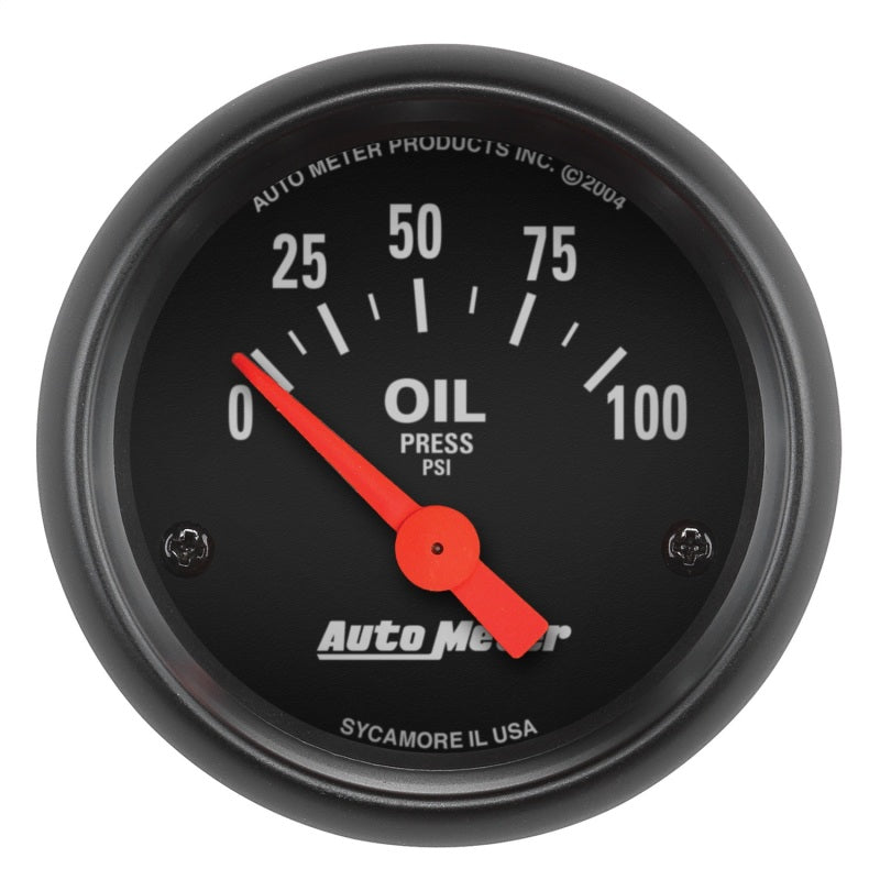 Autometer Z-Series 52mm 0-100PSI Oil Pressure Gauge-SR1 Performance