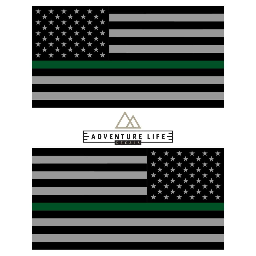 American Flag Sticker 6" x 3" | Set of 2