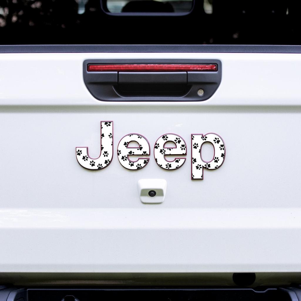 JEEP Gladiator Emblem Overlay Decal Set | Fits 2020+ Jeep Gladiator