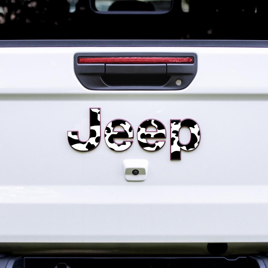 JEEP Gladiator Emblem Overlay Decal Set | Fits 2020+ Jeep Gladiator
