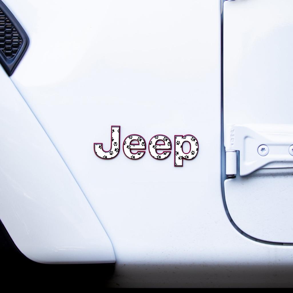 JEEP Gladiator Emblem Overlay Decal Set | Fits 2020+ Jeep Gladiator
