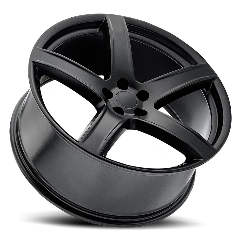 FR 77 – DODGE HELLCAT HC2 REPLICA WHEELS-Satin Black 22x10.5 5x115 + 27 HB 71.5