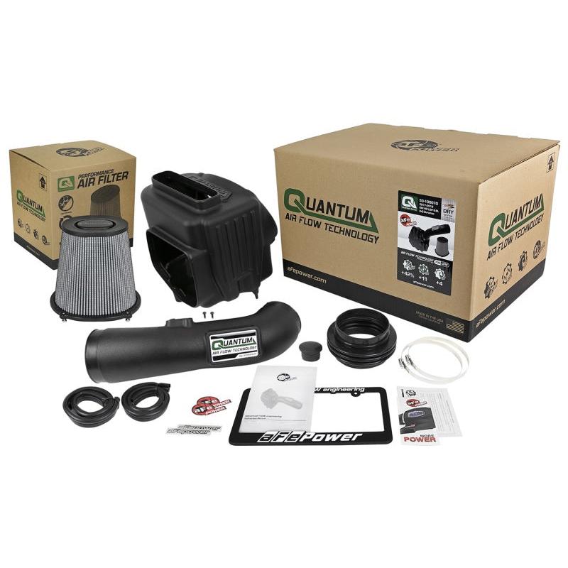 aFe Quantum Pro DRY S Cold Air Intake System 17-18 GM/Chevy Duramax V8-6.6L L5P - Dry-SR1 Performance
