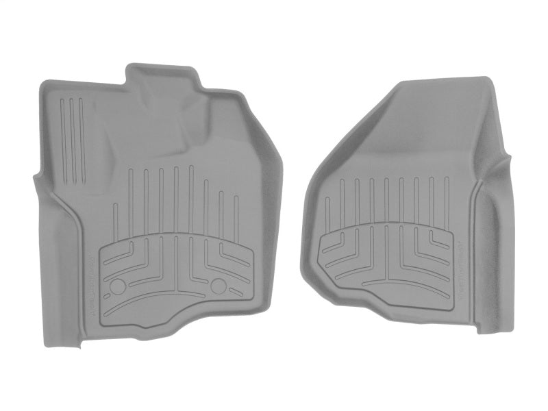 WeatherTech FloorLiner HP for 2012-2014 Ford F-250/F-350 Super Duty – Custom Front Floor Protection in Gray Part #464331IM