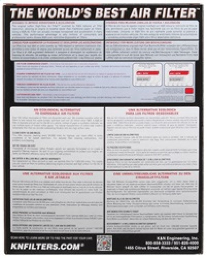 K&N 98-10 Suzuki Wagon R Plus/Alto IV/Swift III Replacement Air Filter-SR1 Performance