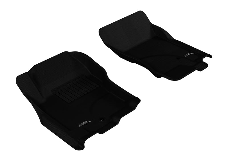 3D MAXpider 2005-2015 Nissan Pathfinder/Xterra Kagu 1st Row Floormat - Black-SR1 Performance