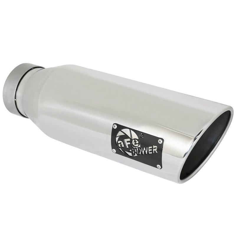 aFe MACH Force-XP 409 SS Exhaust Tip 4in In x 6in Out x 18in L Bolt-On Right-SR1 Performance