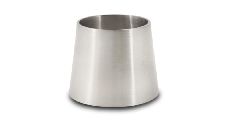 Vibrant 2.5in x 3in T304 Stainless Seel Straight (Concentric) Reducer