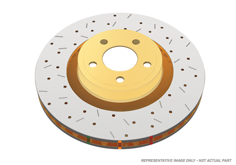 DBA 4000 Series XS Front Drilled & Slotted Rotor for 2015-2016 Ford Mustang EcoBoost/GT – Part Number DBA42164BLKXS