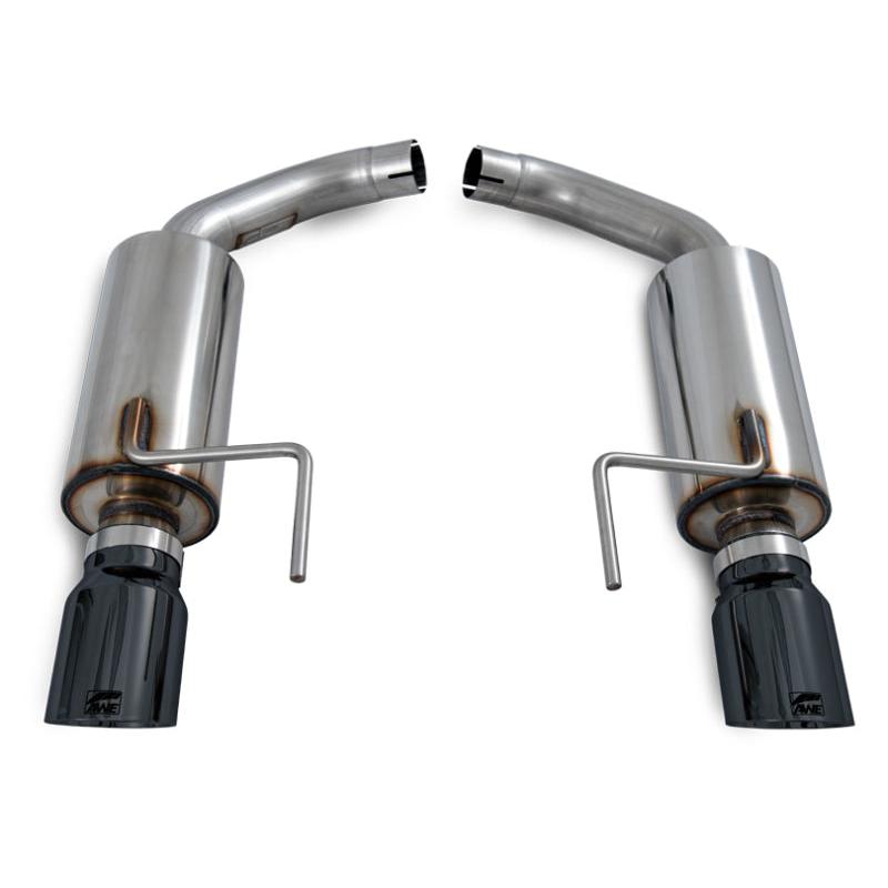 AWE Tuning S550 Mustang EcoBoost Axle-back Exhaust - Touring Edition (Diamond Black Tips)