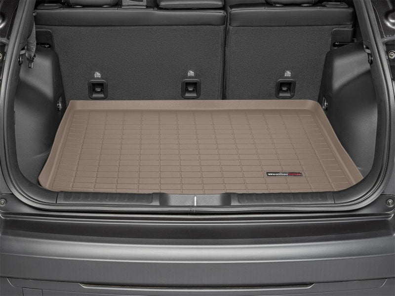 WeatherTech 2019+ Jeep Cherokee Tan Cargo Liner Part 411373 – Complete Trunk Protection with Raised Lip and Textured Finish