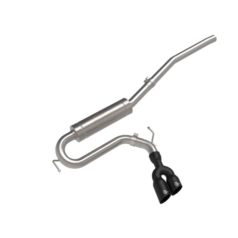 aFe Rebel Series 2.5in 409 SS Cat-Back Exhaust w/ Black Tip 2022 Ford Maverick