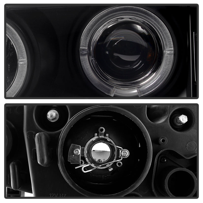 Spyder BMW E46 3-Series 02-05 4DR Projector Headlights 1PC LED Halo Blk PRO-YD-BMWE4602-4D-AM-BK-SR1 Performance