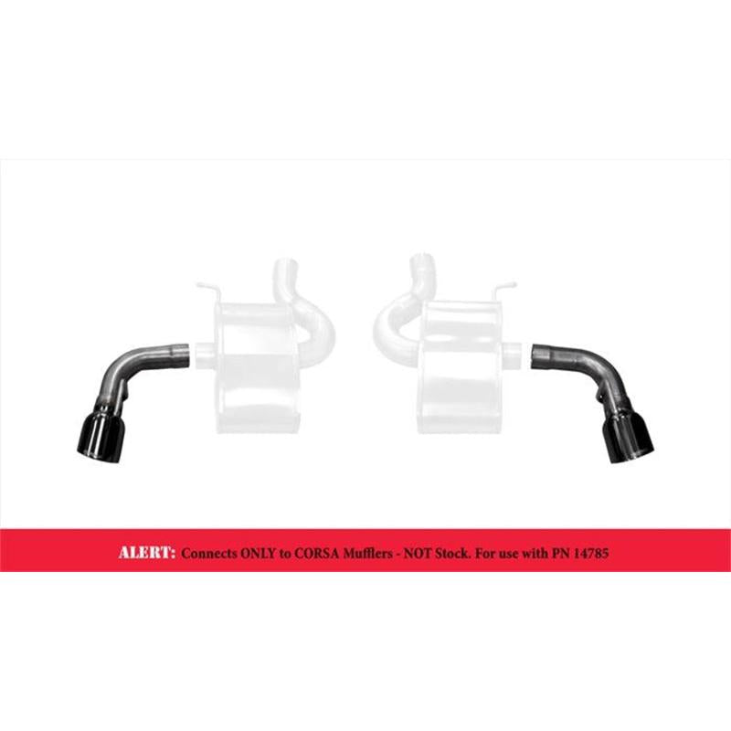 Corsa 2016-24 Chevy Camaro SS 2.75in Inlet / 4.5in Outlet Black PVD Tip Kit (For Corsa ExhaustOnly)