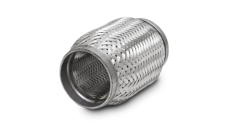 Vibrant SS Flex Coupling with Inner Braid Liner 3in inlet/outlet x 6in long