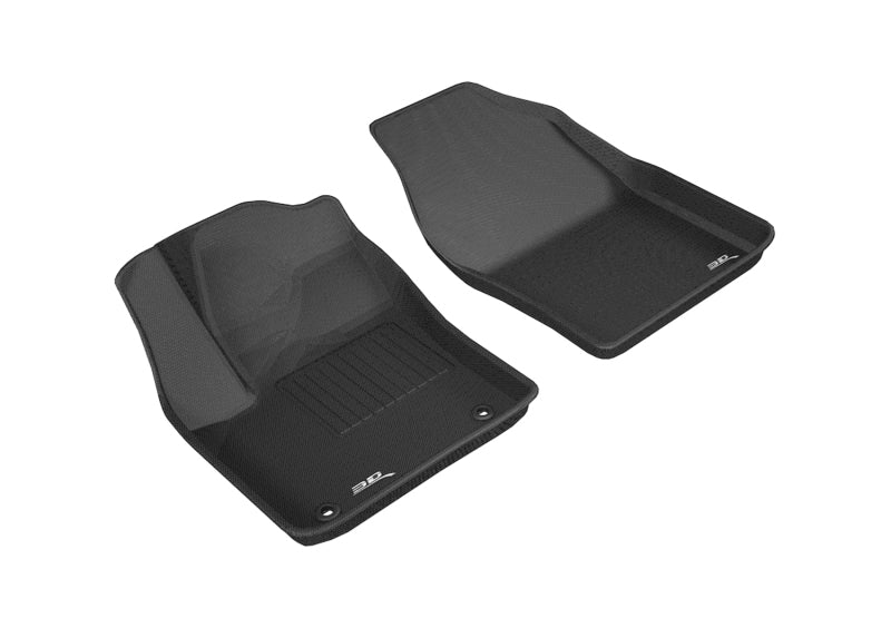 3D MAXpider 2018-2019 Toyota C-HR Kagu 1st Row Floormat - Black-SR1 Performance