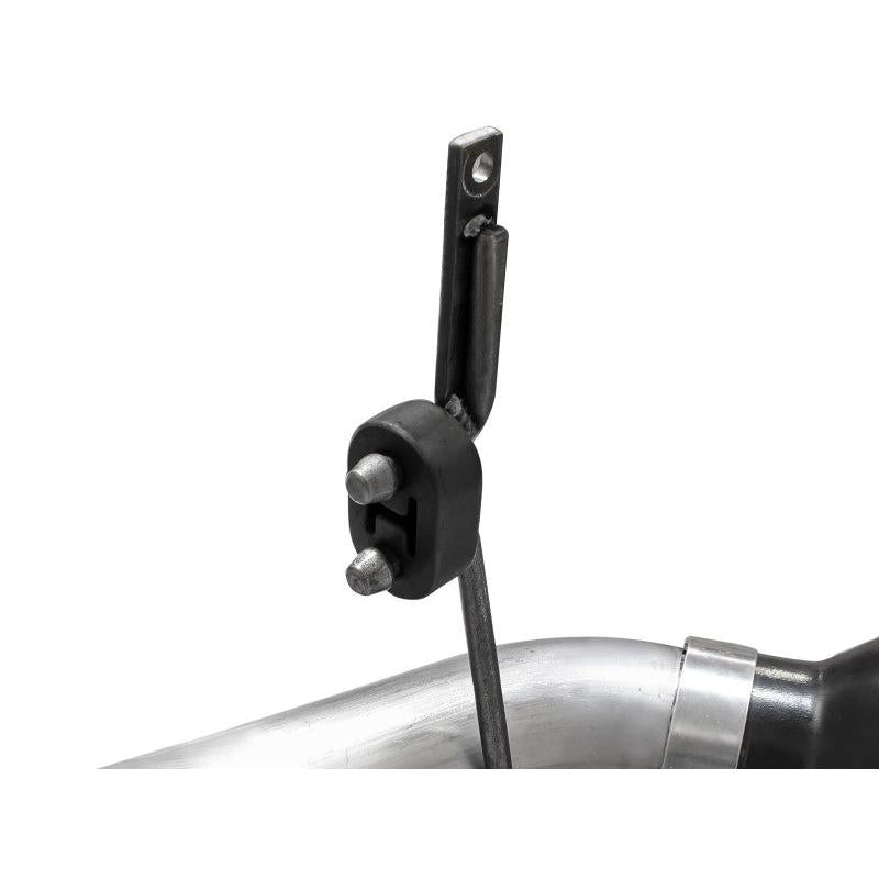 aFe Large Bore-HD 4in 409 Stainless Steel DPF-Back Exhaust w/Black Tip 15-16 Ford Diesel V8 Trucks-SR1 Performance