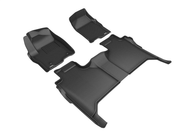 3D Maxpider 19-24 GMC Sierra 1500 Crew Cab 5-Seat Kagu Black R1 R2 (Trim To Fit Underseat Box)-SR1 Performance