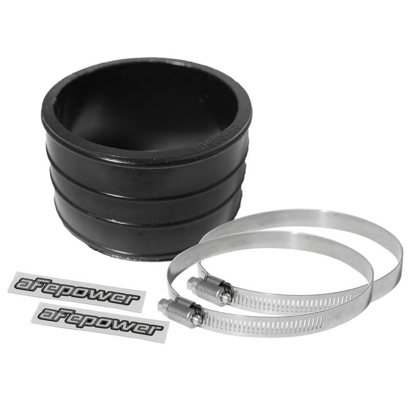 aFe Magnum FORCE Cold Air Intake System Spare Parts Kit (3in ID x 2in L) Straight Coupler - Black-SR1 Performance