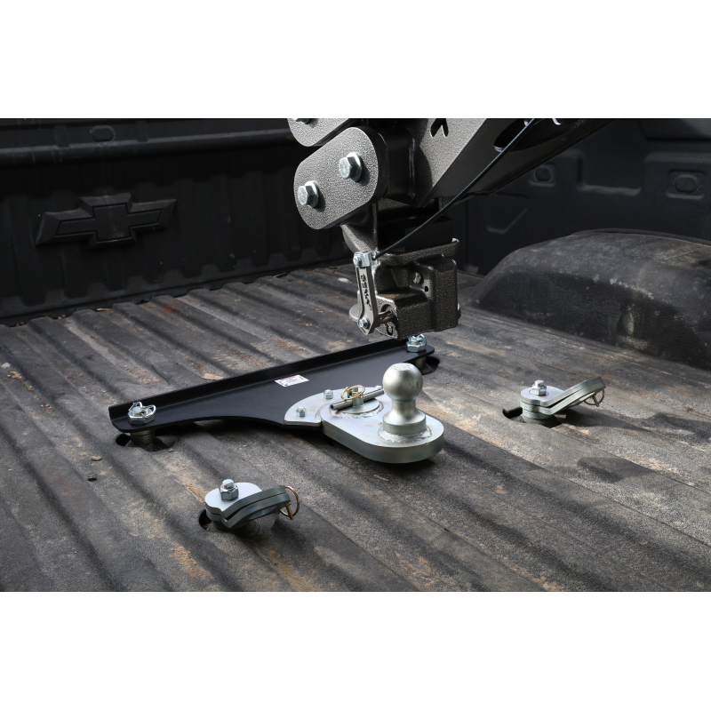Gen-Y 2024 GM Short Bed GoosePuck 5in Offset Ball Puck Mount 25K Towing w/Ext Ball Assembly
