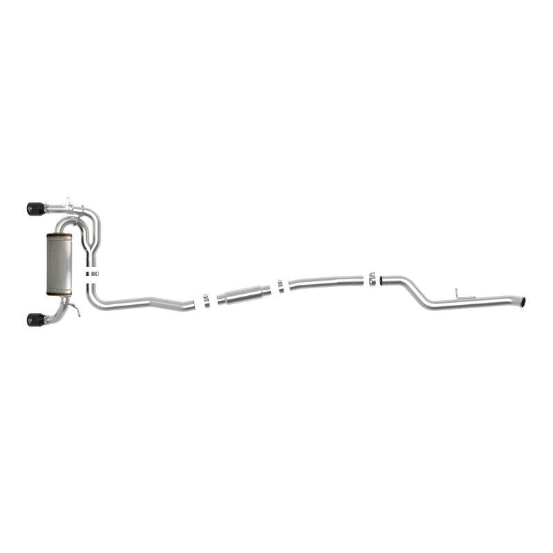 aFe MACH ForceXP 3IN to 2.5IN 304SS Cat-Back Exhaust System w/ Black Tips 14-16 BMW M235i (F22/23)-SR1 Performance