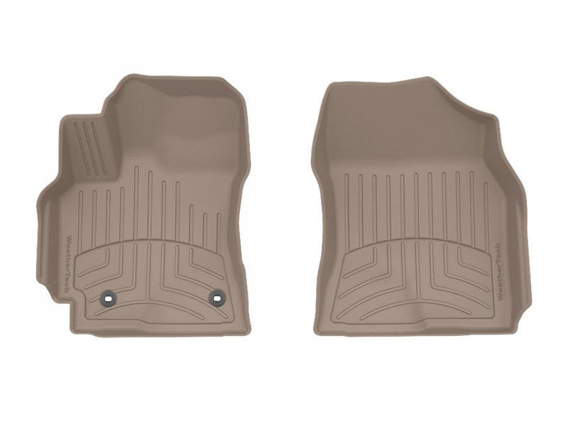 WeatherTech Front FloorLiner HP for 2017-2019 Toyota Corolla (Automatic Transmission) in Tan