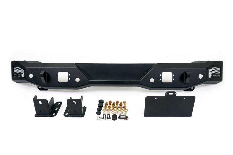 DV8 Offroad 21-22 Ford Bronco MTO Series Rear Bumper with Side License Plate Mount and Recovery Points
