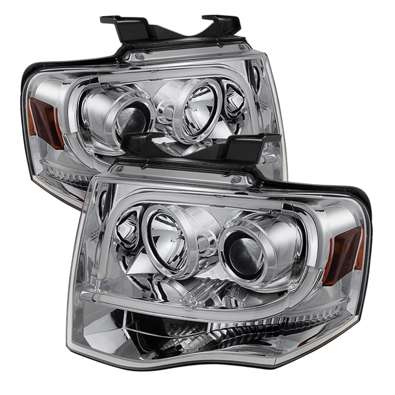 Spyder Ford Expedition 07-13 Projector Headlights Light Tube DRL Chrm PRO-YD-FE07-LTDRL-C-SR1 Performance