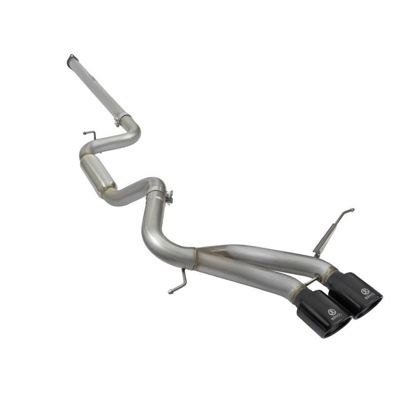 aFe Takeda 3in SS Exhaust Cat-Back 13-16 Ford Focus ST 2.0L Black Tips-SR1 Performance