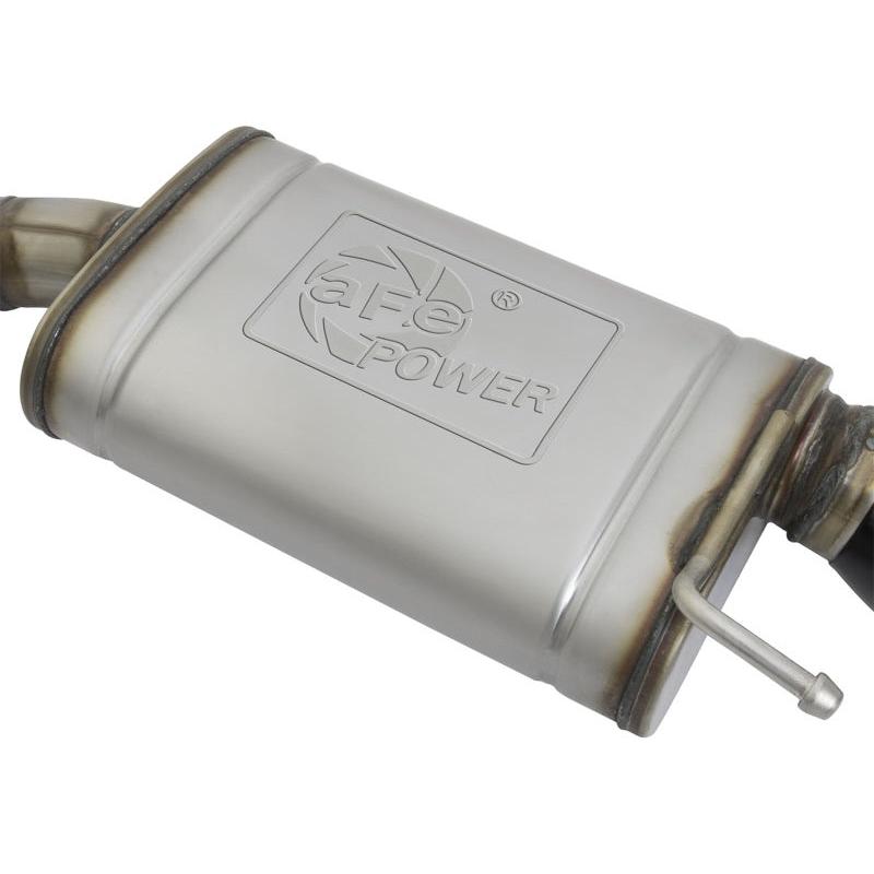 aFe MACHForce XP 2.5in 409 Stainless Axle Back Exhaust w/ Black Tips 15-17 Ford Mustang I4-2.3L (t)-SR1 Performance