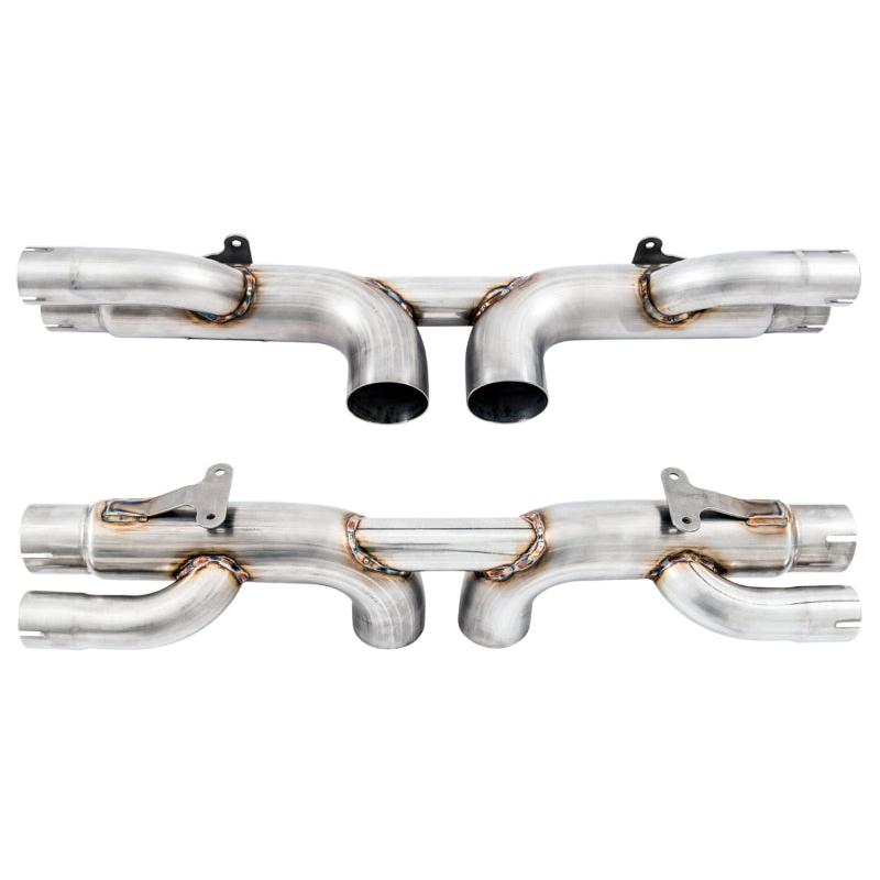 AWE Tuning Porsche 991 GT3 / RS Center Muffler Delete - Chrome Silver Tips