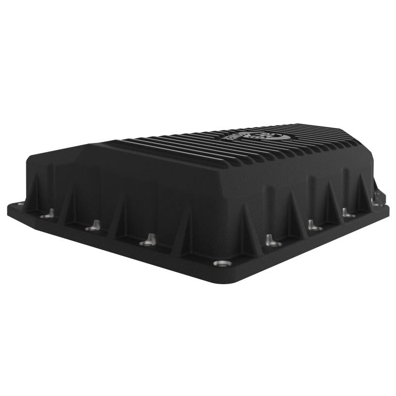 aFe 05-19 VW 1.8L/2.0L w/ Oil Sensor Engine Oil Pan Black POWER Street Series w/ Machined Fins-SR1 Performance