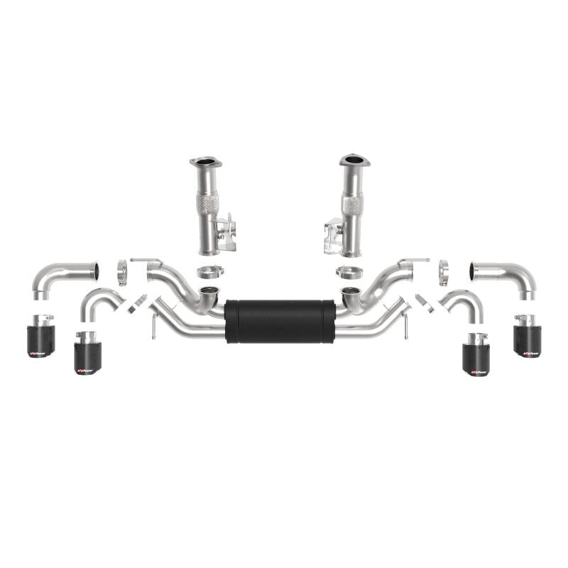 aFe MACH Force-Xp 3in to 2-1/2in 304SS Cat-Back (No NPP) 2020 Chevy Corvette (C8) 6.2L - Carbon Tip-SR1 Performance