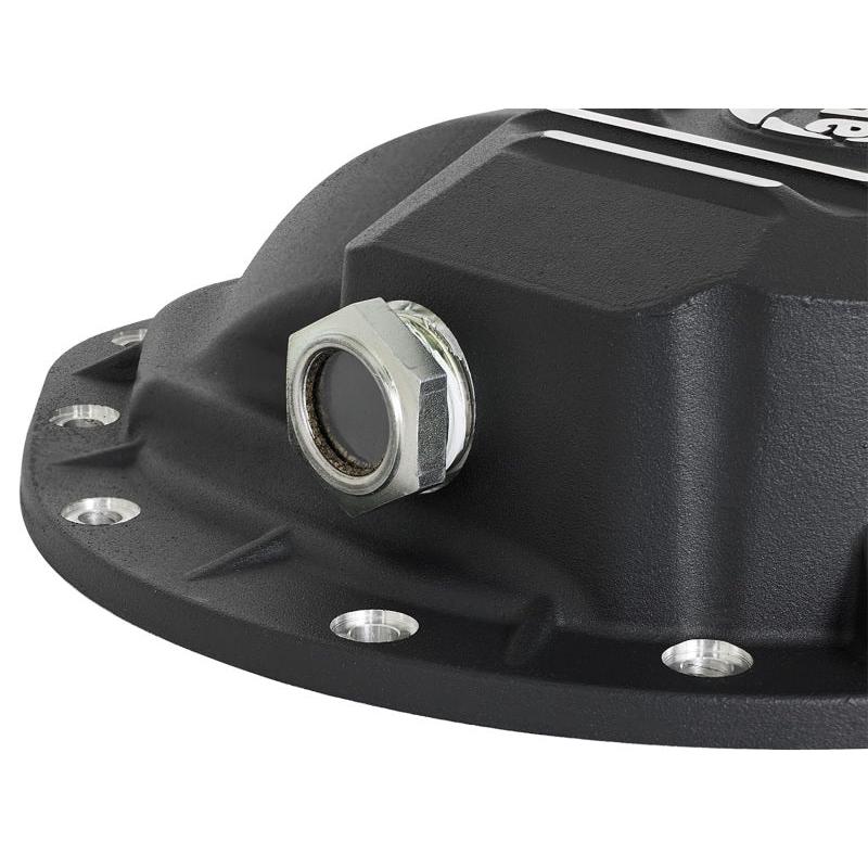 aFe Power Pro Series Rear Differential Cover Black w/Machined Fins 16-17 Nissan Titan XD(AAM 9.5-14)