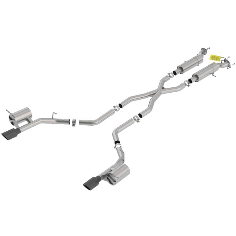 Borla 18-20 Dodge Durango SRT 6.2L V8 2.75in S-Type SS Catback Exhaust w/ BLK Chrome Tips