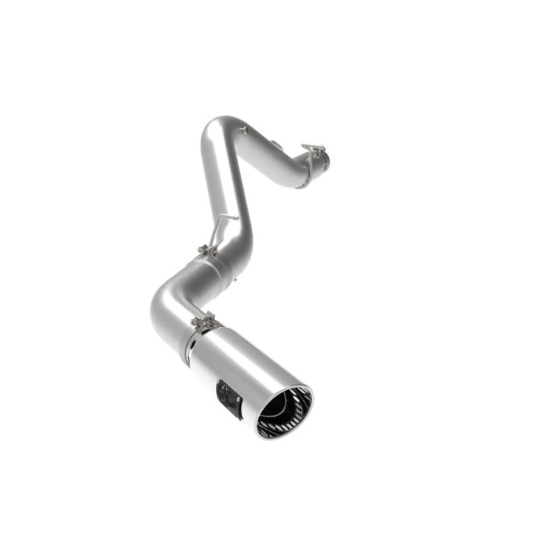 aFe Large Bore-HD 5 IN 409 SS DPF-Back Exhaust System w/Polished Tip 20-23 GM Truck V8-6.6L-SR1 Performance