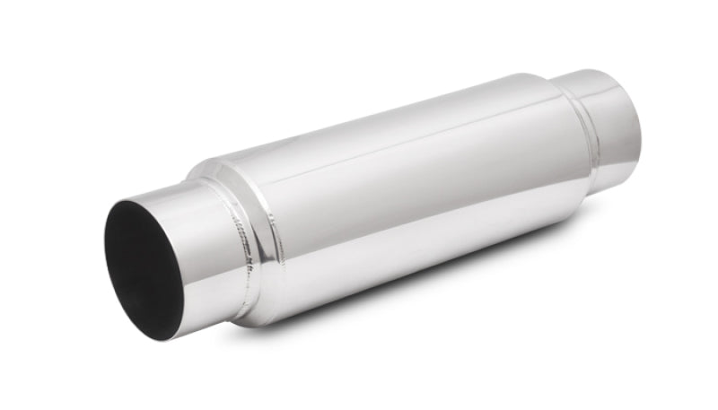 Vibrant SS Resonator (Standard Design) 2.5in inlet/outlet x 18in long w/ 5in OD resonator body