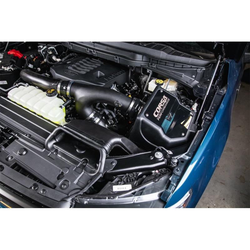 Corsa 2021-2024 Ford F150 3.5L Ecoboost Cold Air Intake with Powercore Filter-SR1 Performance