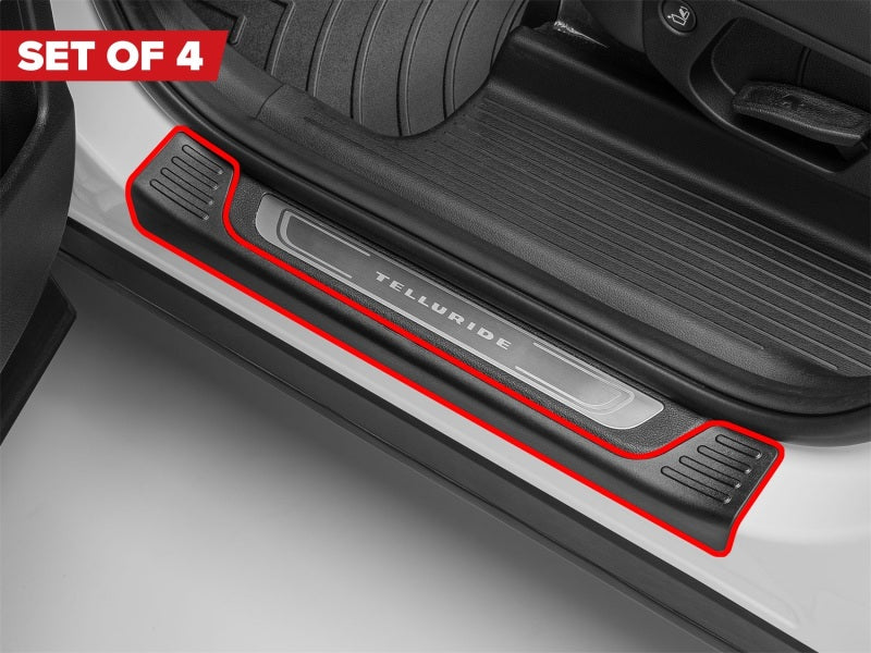 WeatherTech SillProtector 20-25 Kia Telluride Black 4-Piece Set - Durable Interior Door Sill Guard