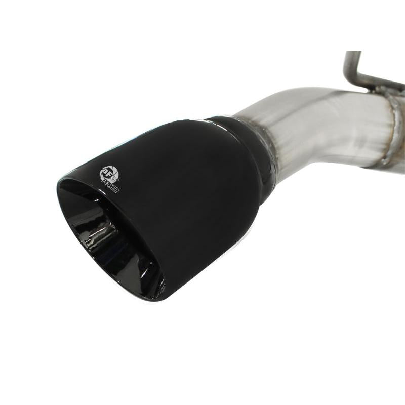 aFe MACHForce XP Exhaust 2.5in Stainless Steel CB/10-13 Chevy Camaro V6-3.6L (td) (gloss blk tip)-SR1 Performance
