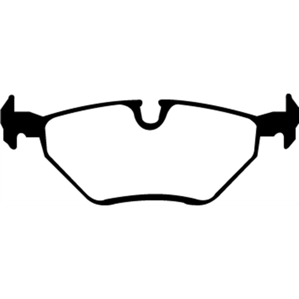 EBC Yellowstuff Rear Brake Pads for BMW Z3 1999-2003 and 2000-2002 BMW 3 Series