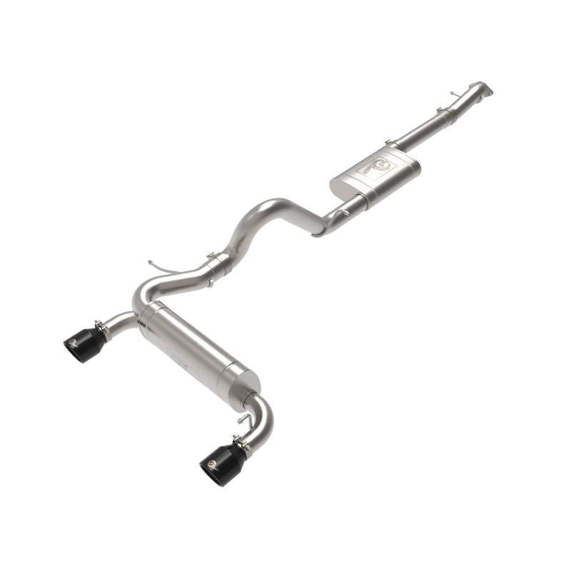 aFe Vulcan 3in 304 SS Cat-Back Exhaust 2021 Ford Bronco L4-2.3L (t)/V6-2.7L (tt) w/ Black Tips-SR1 Performance