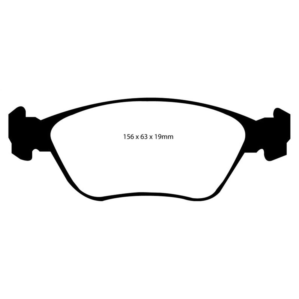 EBC Redstuff Ceramic Low Dust Front Brake Pads for Volvo C70 and V70 (Part No. DP31362C)