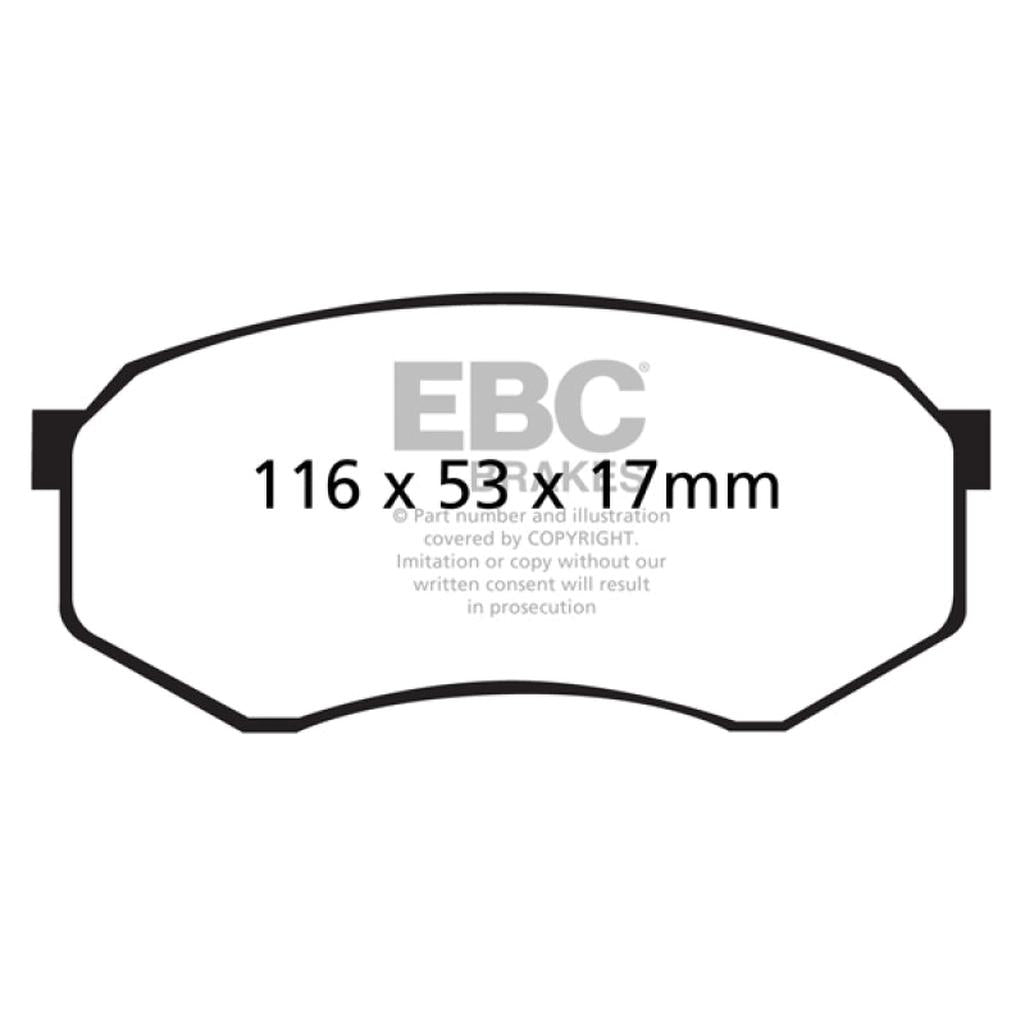 EBC Yellowstuff DP41317R Front Brake Pads for Toyota Tacoma – Street and Track Performance