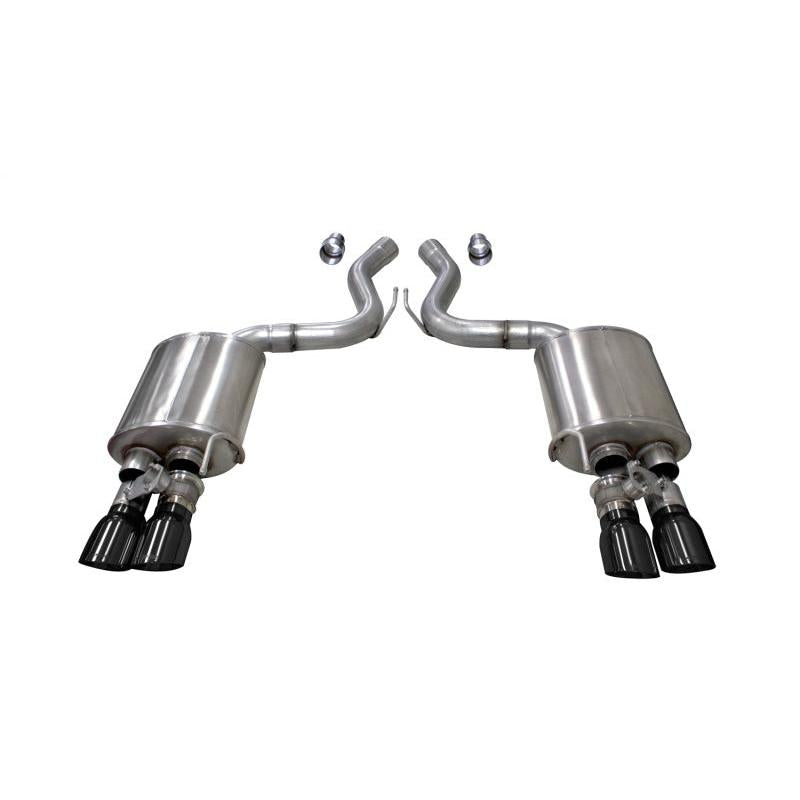 Corsa 2018-2023 Ford Mustang GT Fastback 5.0L 3in Sport Axle-Back Exhaust w/ 4in Black Tips-SR1 Performance