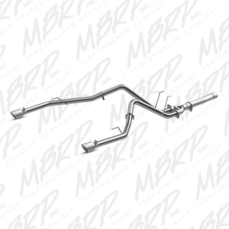 MBRP 2014 Dodge Ram 1500 3.0L EcoDiesel 2.5in Filter Back Exhaust Dual Split Rear Exit Alum-SR1 Performance