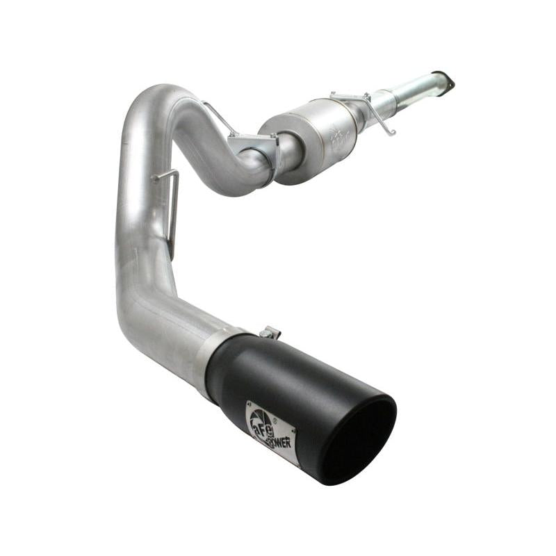 aFe Atlas Exhaust 4in Aluminized Cat-Back w/ 304 SS Black Tip 11-13 Ford F-150 EcoBoost V6 3.5L (tt)-SR1 Performance