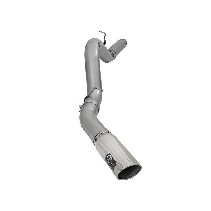 aFe LARGE Bore HD 5in Exhausts DPF-Back SS w/ Pol Tips 16-17 GM Diesel Truck V8-6.6L (td) LML/L5P