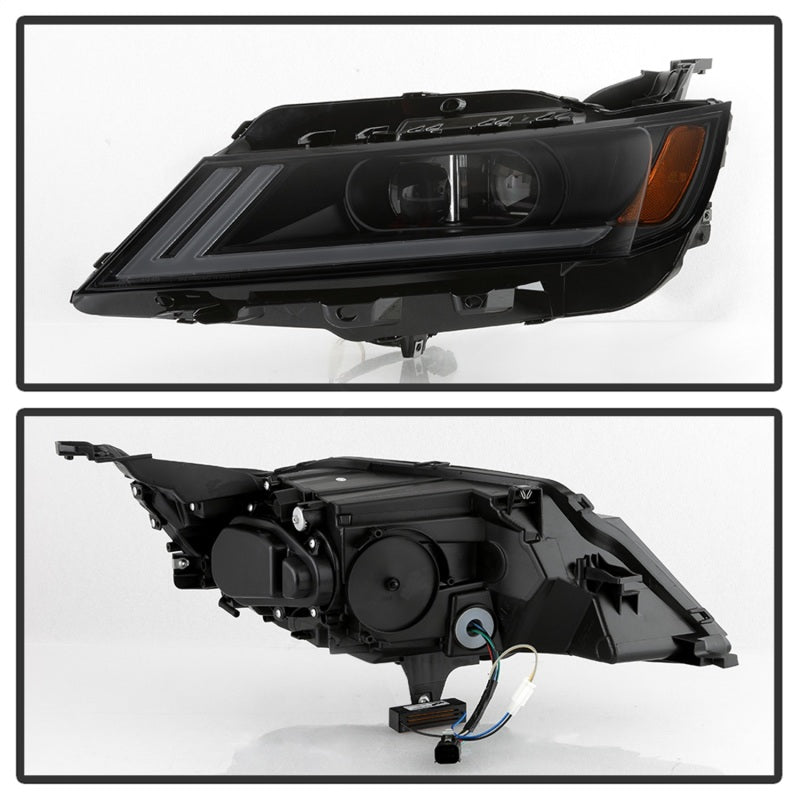 xTune 14-18 Chevy Impala (Excl Limited) DRL Halogen Proj Headlights - Blk Smk (PRO-JH-CIM15-LB-BSM)-SR1 Performance