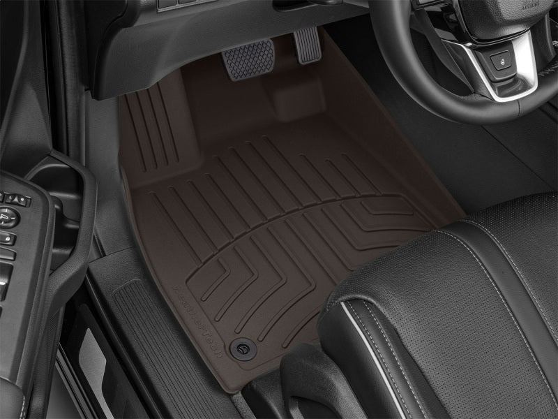 WeatherTech 23-24 Honda Pilot Front FloorLiner HP in Cocoa - Custom Fit All-Weather Floor Protector
